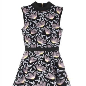 Self-Portrait Embroidered Peony Dress, Size 2
